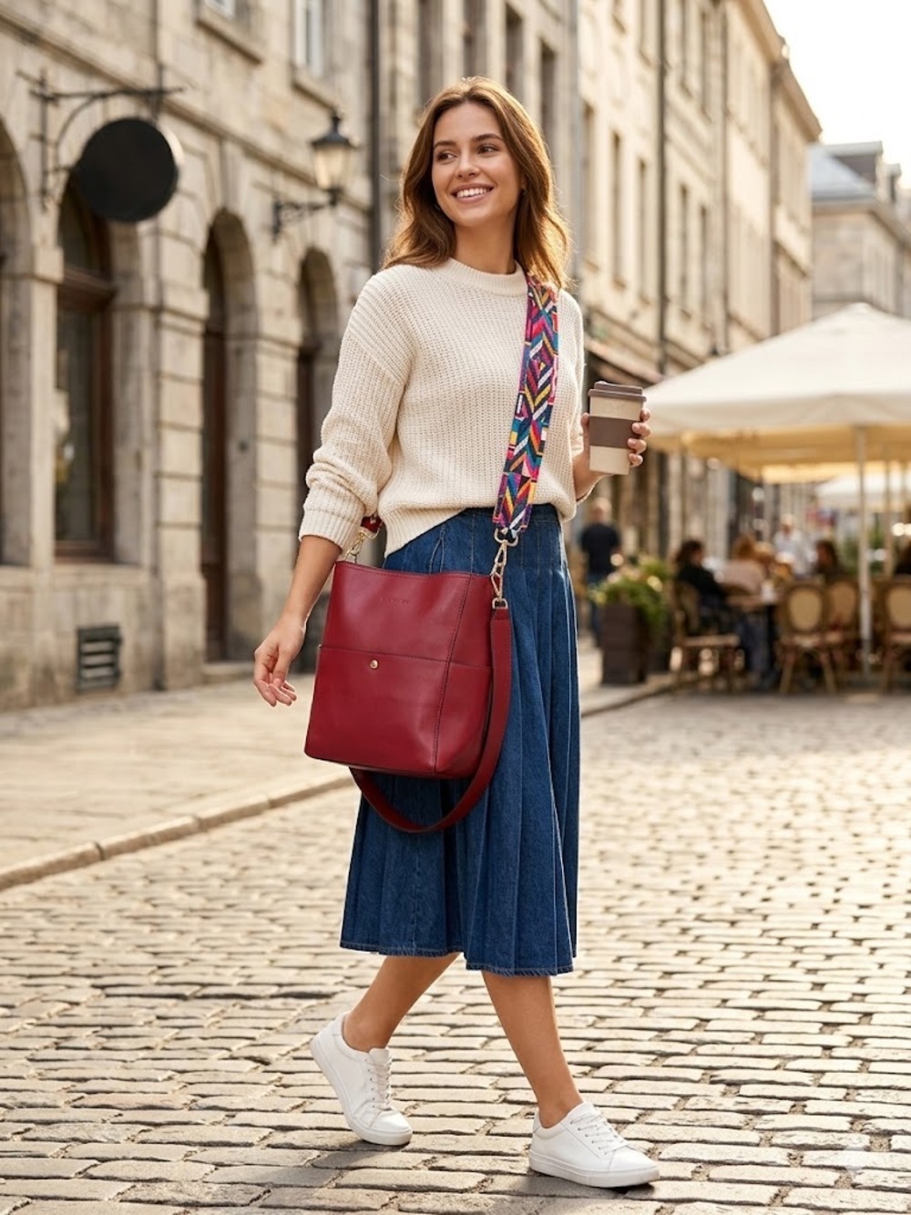 Cherry Red Crossbody Purse